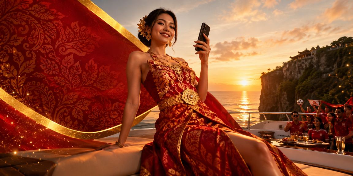 Suasana festival meriah dengan tampilan promosi VIP dan bonus platform hiburan